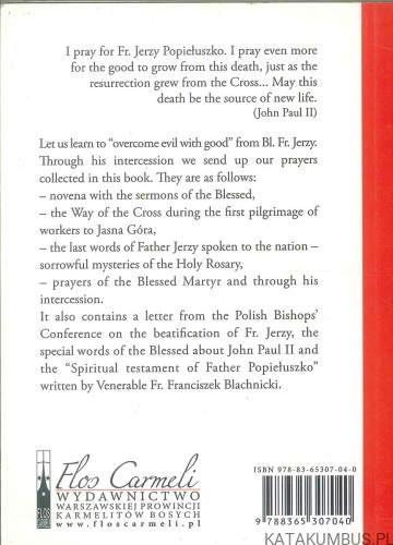 Novena to Bl. Fr. Jerzy Popiełuszko. (j.ang). PRACA ZBIOROWA
