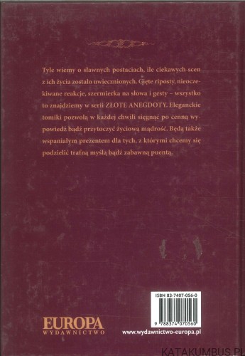 Sławni Polacy w anegdocie. PRACA ZBIOROWA