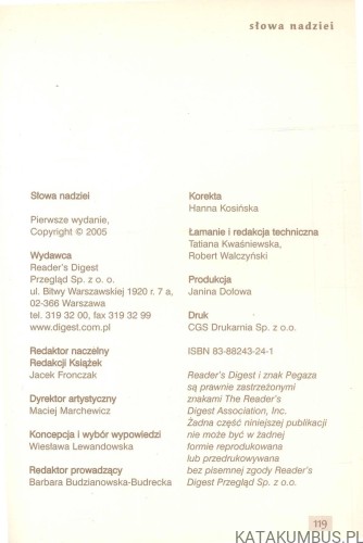 Słowa nadziei. JAN PAWEŁ II