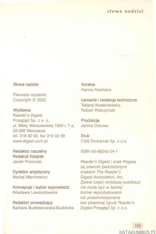 Słowa nadziei. JAN PAWEŁ II