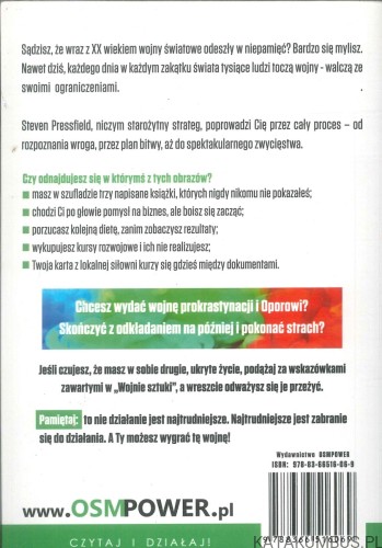 Wojna sztuki. Przełam się i wygrywaj wewnętrzne batalie twórcy. STEVEN PRESSFIELD