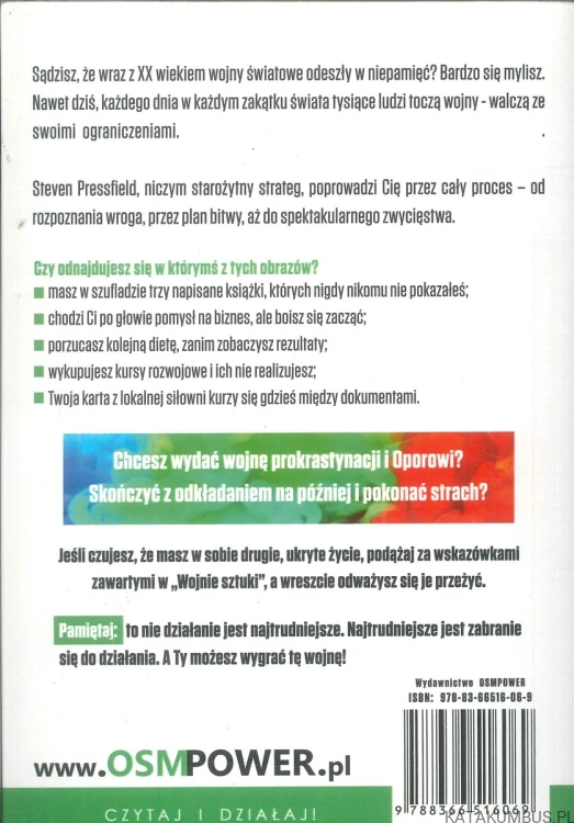 Wojna sztuki. Przełam się i wygrywaj wewnętrzne batalie twórcy. STEVEN PRESSFIELD