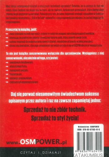 Sell or be sold. Jak odnaleźć swoją drogę w życiu i biznesie. GRANT CARDONE