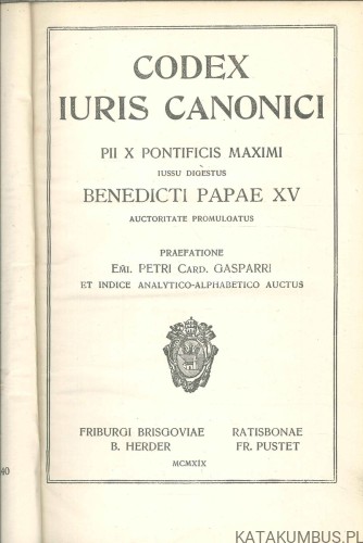 Codex iuris canonici. PRACA ZBIOROWA