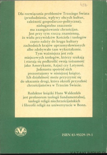 Teologowie Trzeciego Świata. HANS WALDENFELS