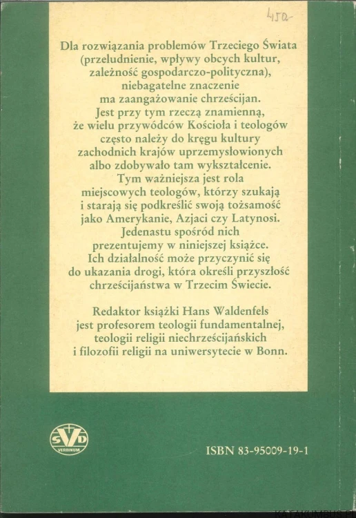 Teologowie Trzeciego Świata. HANS WALDENFELS