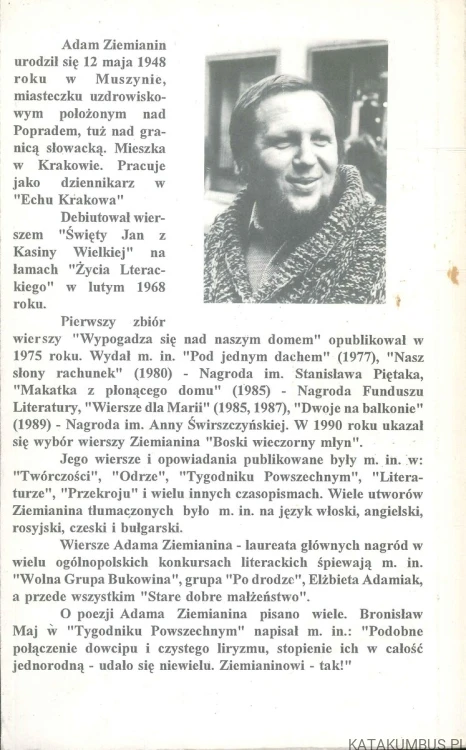 List do zielonej ścieżki. ADAM ZIEMIANIN