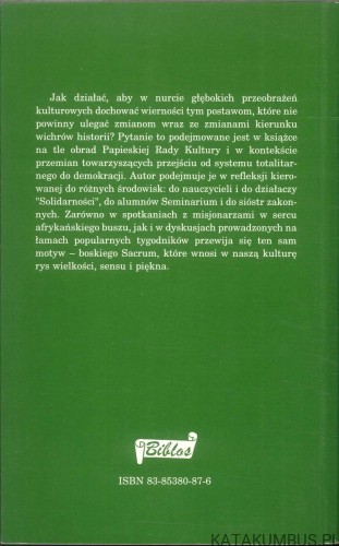 Sacrum i kultura. BP JÓZEF ŻYCIŃSKI