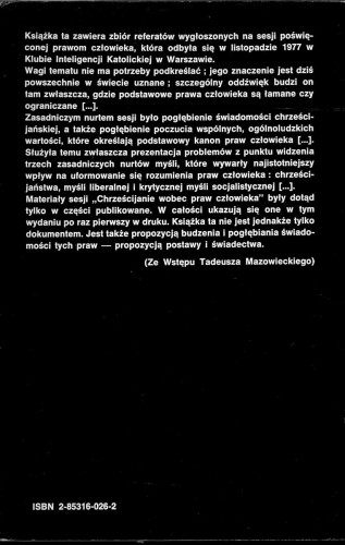 Chrześcijanie wobec praw człowieka. PRACA ZBIOROWA