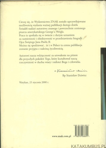 Świadek nadziei. GEORGE WEIGEL