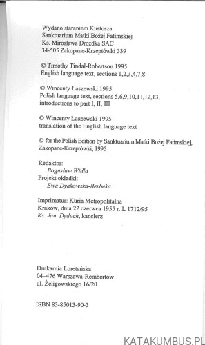 Fatima, Kościół i Trzecie Tysiąclecie. PRACA ZBIOROWA