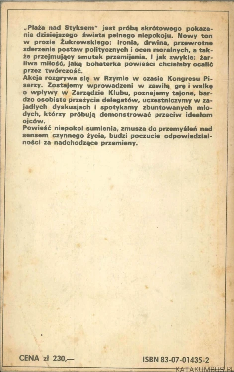 Plaża nad Styksem. WOJCIECH ŻUKROWSKI