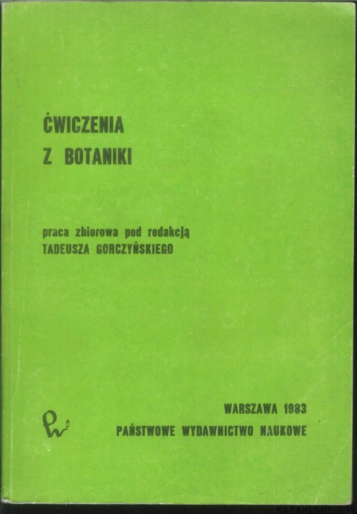 Ćwiczenia z botaniki. PRACA ZBIOROWA