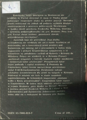 Śląsk a insurekcja kościuszkowska. ZDZISŁAW JANECZEK, HENRYK KOCÓJ