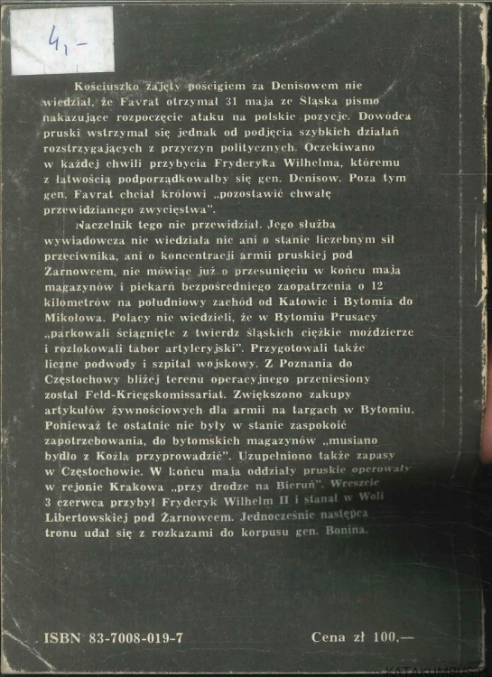 Śląsk a insurekcja kościuszkowska. ZDZISŁAW JANECZEK, HENRYK KOCÓJ