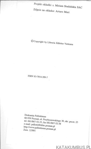 List apostolski Novo Millennio Ineunte na zakończenie Wielkiego Jubileuszu roku 2000. JAN PAWEŁ II