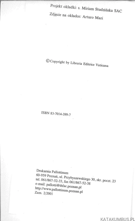 List apostolski Novo Millennio Ineunte na zakończenie Wielkiego Jubileuszu roku 2000. JAN PAWEŁ II