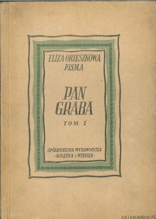 Pan Graba (tom I i II). ELIZA ORZESZKOWA