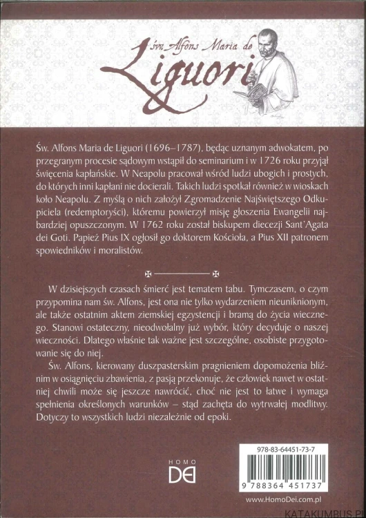 Przygotowanie do śmierci. ŚW. ALFONS MARIA DE LIGUORI