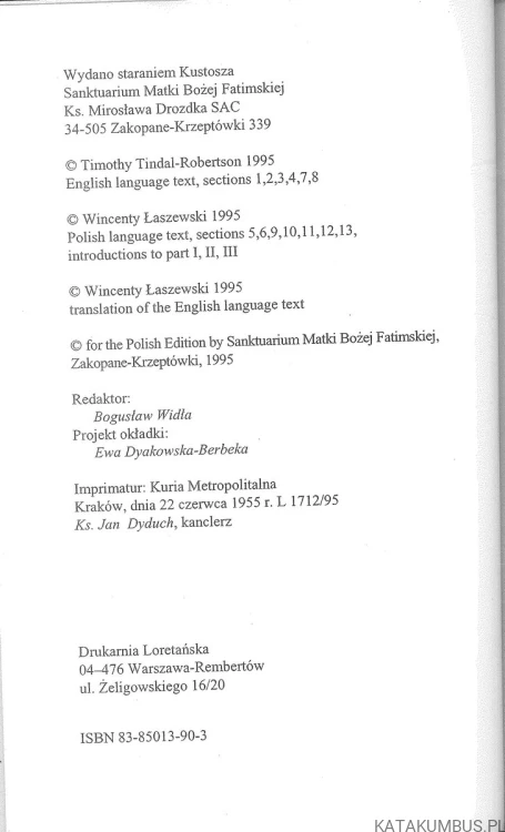Fatima, Kościół i Trzecie Tysiąclecie. PRACA ZBIOROWA