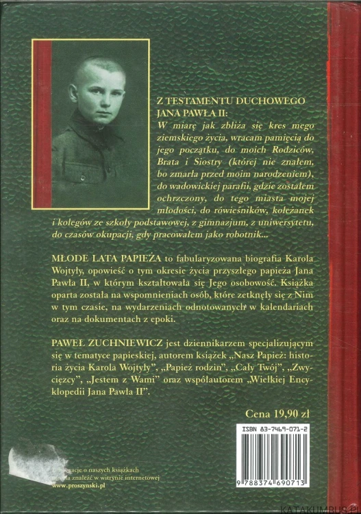 Młode lata papieża. Lolek. PAWEŁ ZUCHNIEWICZ