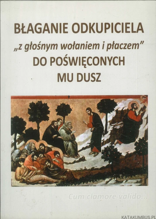 Błaganie Odkupiciela z głośnym wołaniem i płaczem do poświęconych mu dusz. PRACA ZBIOROWA