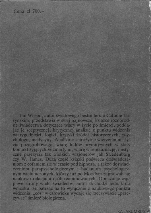 Życie po śmierci. IAN WILSON