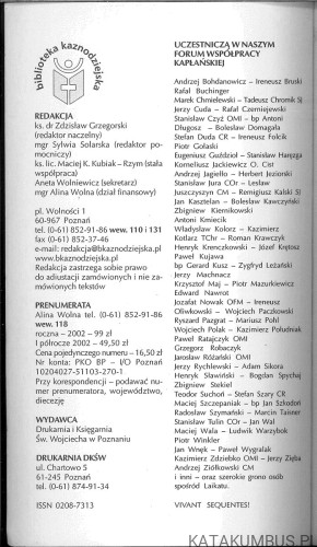 Biblioteka kaznodziejska. Miesięcznik homiletyczny 1/t. 146. PRACA ZBIOROWA