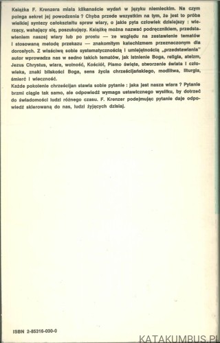 Taka jest nasza wiara. F. KRENZER