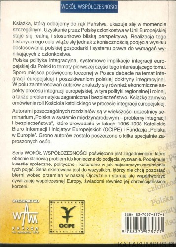 Integracja europejska. Implikacje dla Polski. PRACA ZBIOROWA