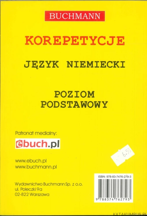 Korepetycje. Język niemiecki. Poziom podstawowy+tabele. PRACA ZBIOROWA