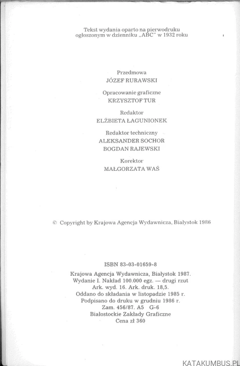Kiwony. TADEUSZ DOŁĘGA MOSTOWICZ