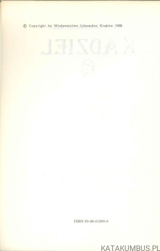 Kądziel. MARIA RODZIEWICZÓWNA