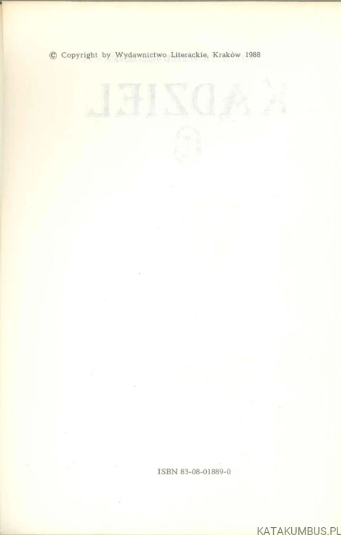 Kądziel. MARIA RODZIEWICZÓWNA