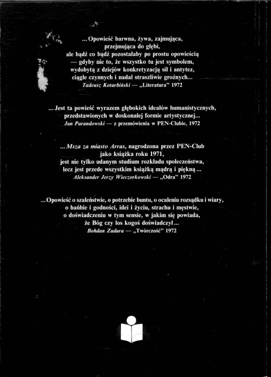 Msza za miasto Arras. ANDRZEJ SZCZYPIORSKI