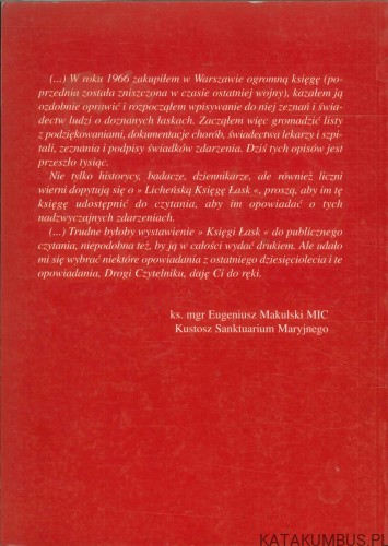 Z licheńskiej księgi łask. MAKULSKI EUGENIUSZ