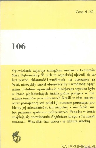 Na wsi wesele. MARIA DĄBROWSKA