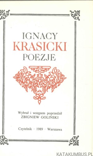 Poezje. IGNACY KRASICKI