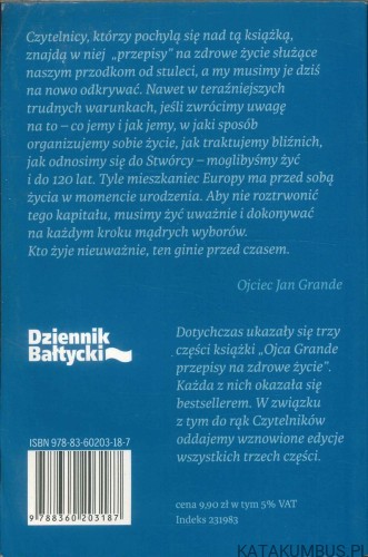 Ojca Grande przepisy na zdrowe życie część 1 i 2. MARZENA I TADEUSZ WOŹNIAKOWIE