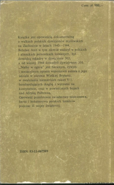 Niebo w ogniu. BOHDAN ARCT