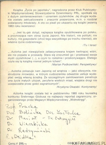 Życie po japońsku. JANINA RUBACH-KURCZEWSKA