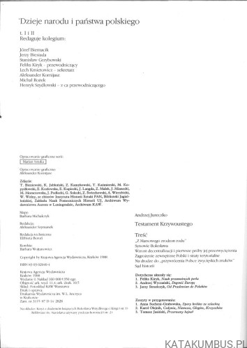 Testament Krzywoustego. ANDRZEJ JURECZKO