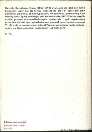 Nowele wybrane. BOLESŁAW PRUS