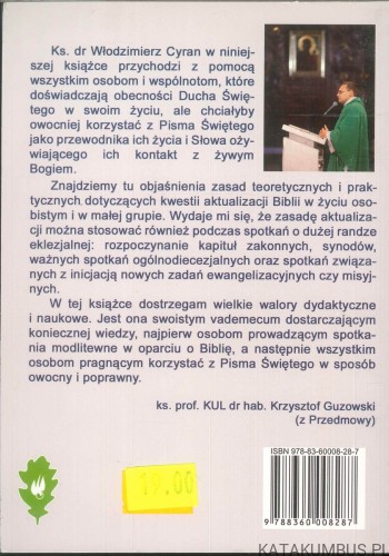 Aktualizacja Biblii w życiu osobistym i w małej grupie. WŁODZIMIERZ CYRAN