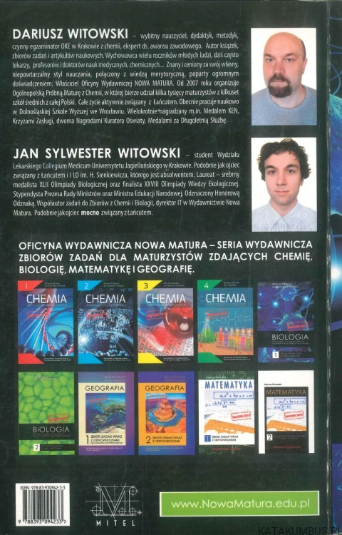 Biologia - zbiór zadań wraz z odpowiedziami 1. DARIUSZ WITOWSKI, JAN SYLWESTER WITOWSKI