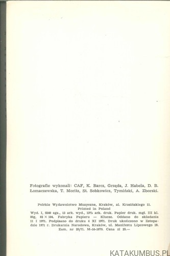 Wspomnienia muzyka. ZBIGNIEW DRZEWIECKI