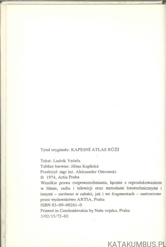 Mały atlas róż. LUDVÍK VEČEŘA