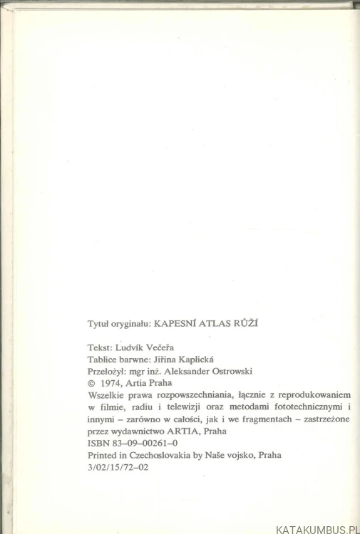 Mały atlas róż. LUDVÍK VEČEŘA