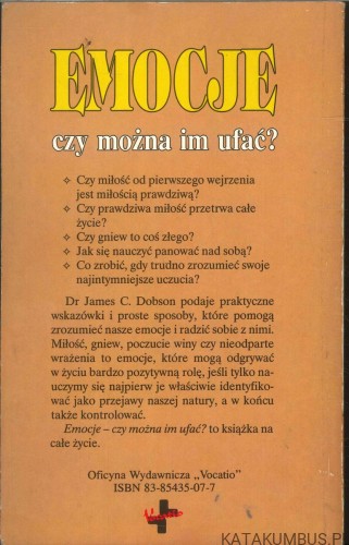 Emocje czy można im ufać?. JAMES C. DOBSON