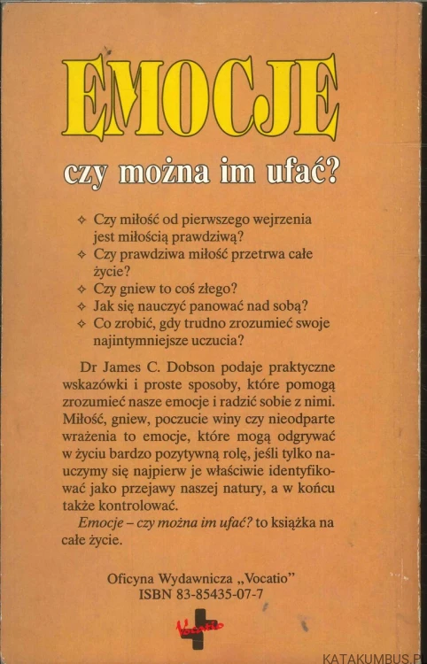 Emocje czy można im ufać?. JAMES C. DOBSON